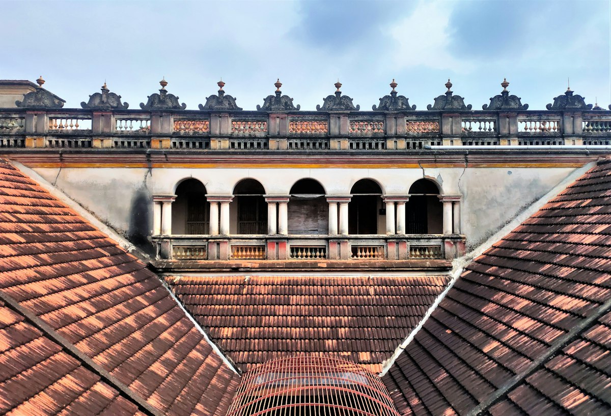 A traditional Chettinad mansion in Kanadukathan, Tamil Nadu